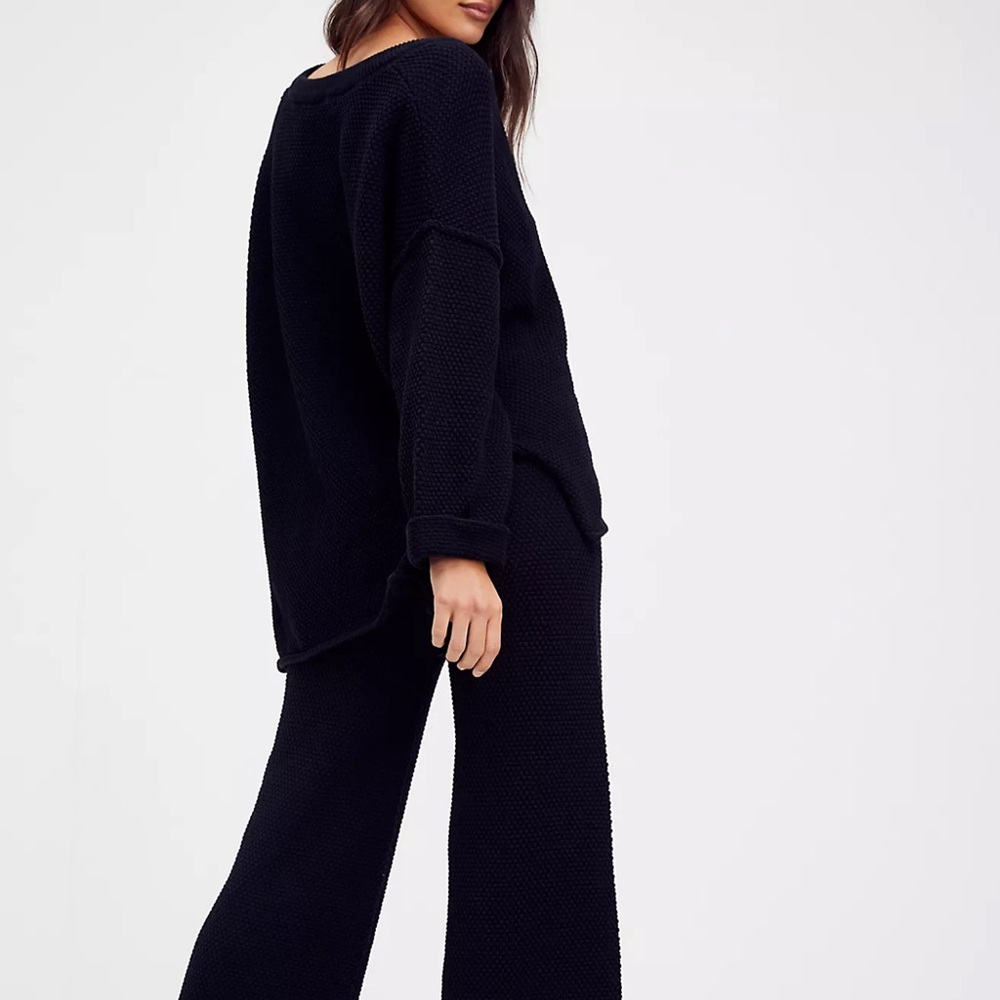 Hailee Black Knit Lounge Pant